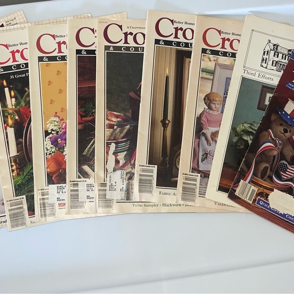 Cross Stitch & Country Crafts Other - Vintage Lot of Cross Stitch & Country Crafts Magazines 87’-92' Better Homes